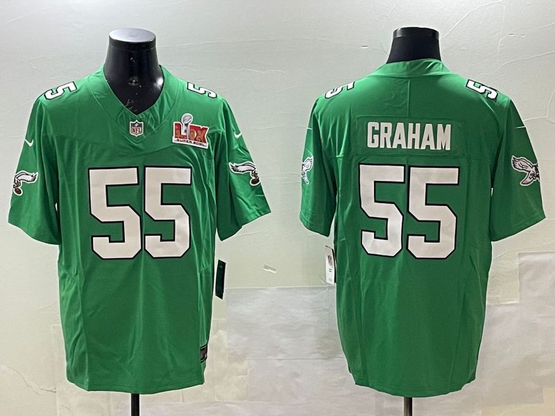 Men Philadelphia Eagles #55 Graham Green three generations 2025 Nike Vapor Limited NFL Jersey style 2->philadelphia eagles->NFL Jersey
